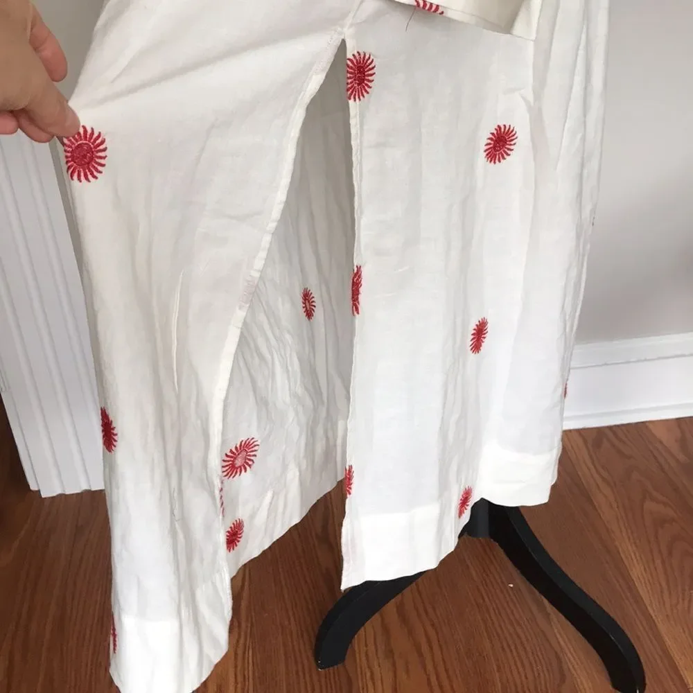 Free People Emory Embroidered Midi Mxi Dress size S